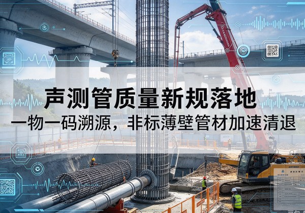 高台声测管质量新规落地，一物一码溯源，非标薄壁管材加速清退