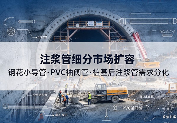 高台注浆管细分市场扩容，隧道钢花小导管、PVC 袖阀管、桩基后注浆管需求分化